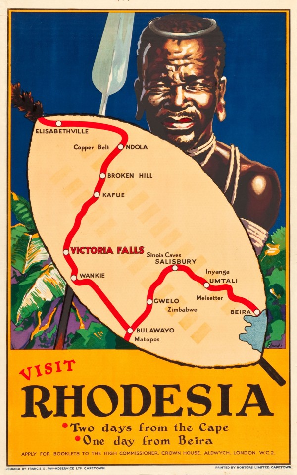 Visit Rhodesia Travel Poster by VINTAGE POSTER